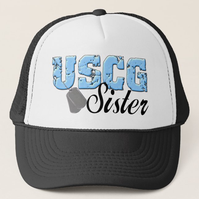 uscg99sister3 trucker hat (Front)