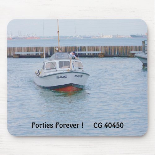 USCG 40 Foot Utility Boat Large  40450 Front View Mouse Pad