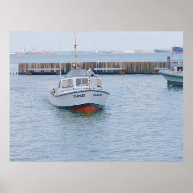 USCG 40 Foot Utility Boat Large # 40450 Front View Poster (Front)