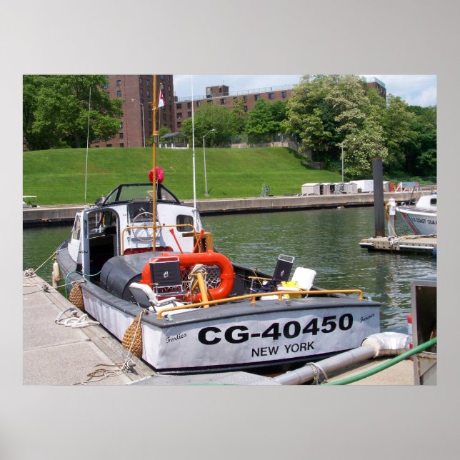 USCG 40 Foot Utility Boat Large # 40450 Poster (Front)