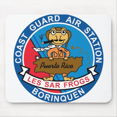USCG Air Station Borinquen   Les SAR Frog Mouse Pad