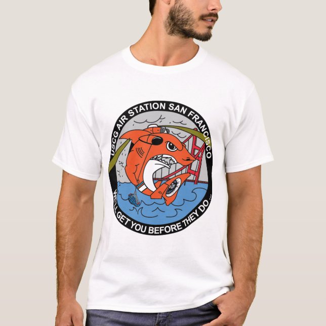 USCG Air Station San Francisco 2 U.S. Coast Guard T-Shirt (Front)