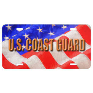 USCG Aluminum License Plate