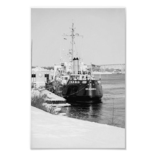 USCG cutter Bramble docked at Port Huron Michigan Photo Print