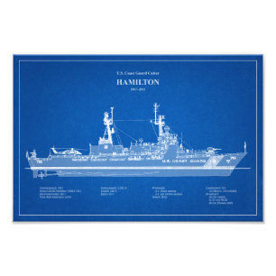 USCG Cutter Hamilton whec-715 - ABD Photo Print