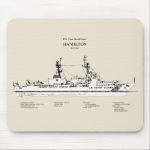 USCG Cutter Hamilton whec-715 - SBD Mouse Pad