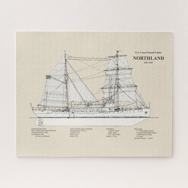 USCG Cutter Northland wpg-49 - SBD Jigsaw Puzzle (Horizontal)