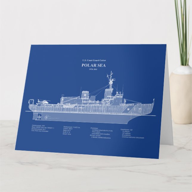 USCG Cutter Polar Sea wagb-11 - ABD Thank You Card (Front)