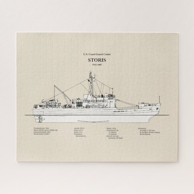 USCG Cutter Storis wmec-38 - SBD Jigsaw Puzzle (Horizontal)