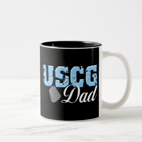 USCG Dad Two_Tone Coffee Mug