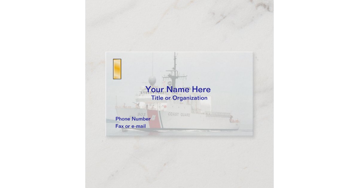 USCG Ensign Business Card | Zazzle