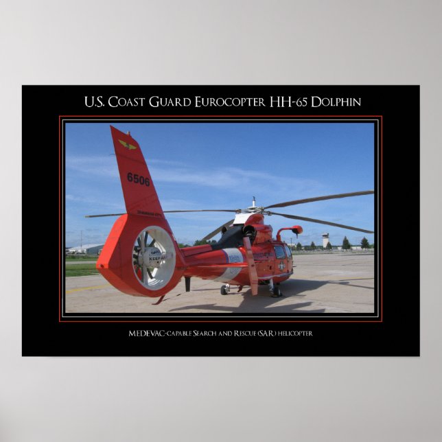 USCG Eurocopter HH-65 Dolphin Poster (Front)