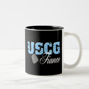 USCG Fiance Two-Tone Coffee Mug