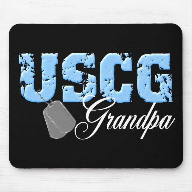 USCG Grandpa Mouse Pad (Front)