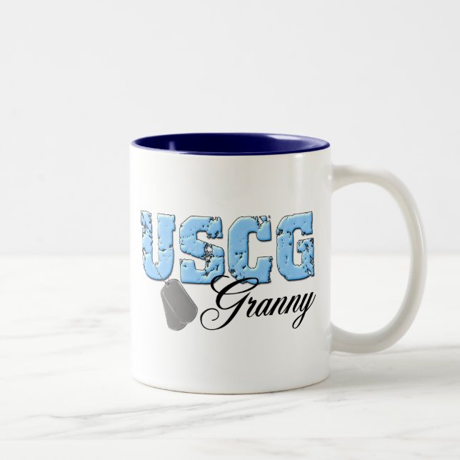 USCG Granny Two-Tone Coffee Mug (Right)