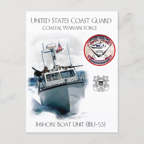 USCG Inshore Boat Unit IBU_53 Postcard