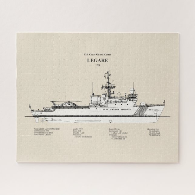 USCG Legare wmec-912 - SBD Jigsaw Puzzle (Horizontal)
