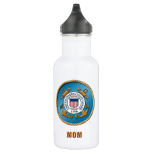 USCG Mom Custom Water Bottle (18 oz)
