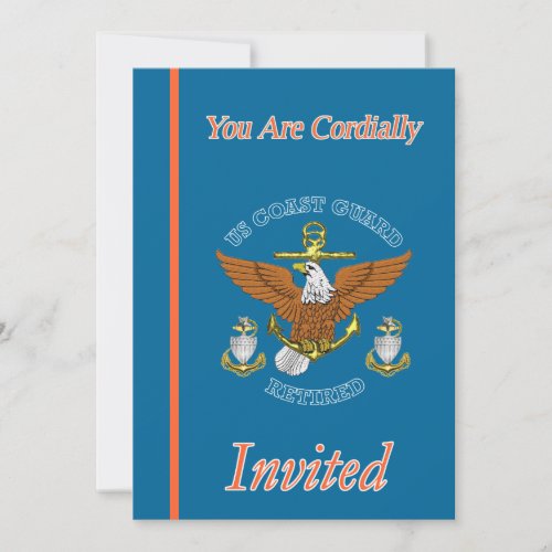 USCG SCPO Eagle Anchor Retirement Invitations