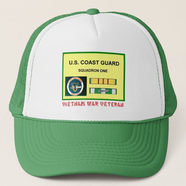 USCG SQUADRON ONE VIETNAM WAR VET TRUCKER HAT (Front)