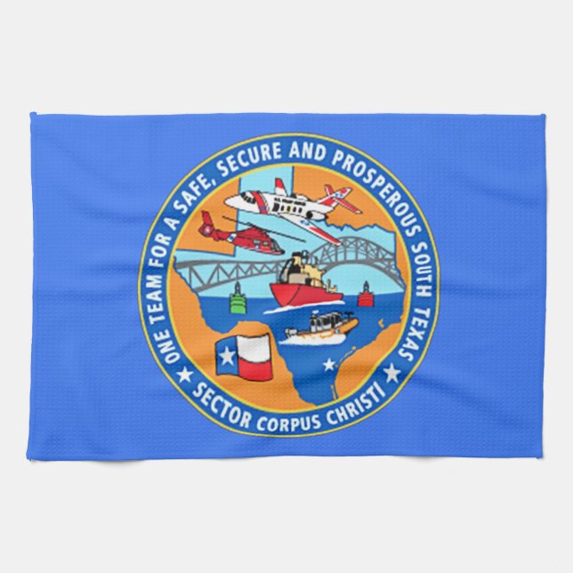 USCG Station Corpus Christi Texas Towel (Horizontal)