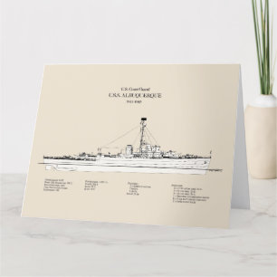 USCG USS Albuquerque PF-7 – SBD Thank You Card