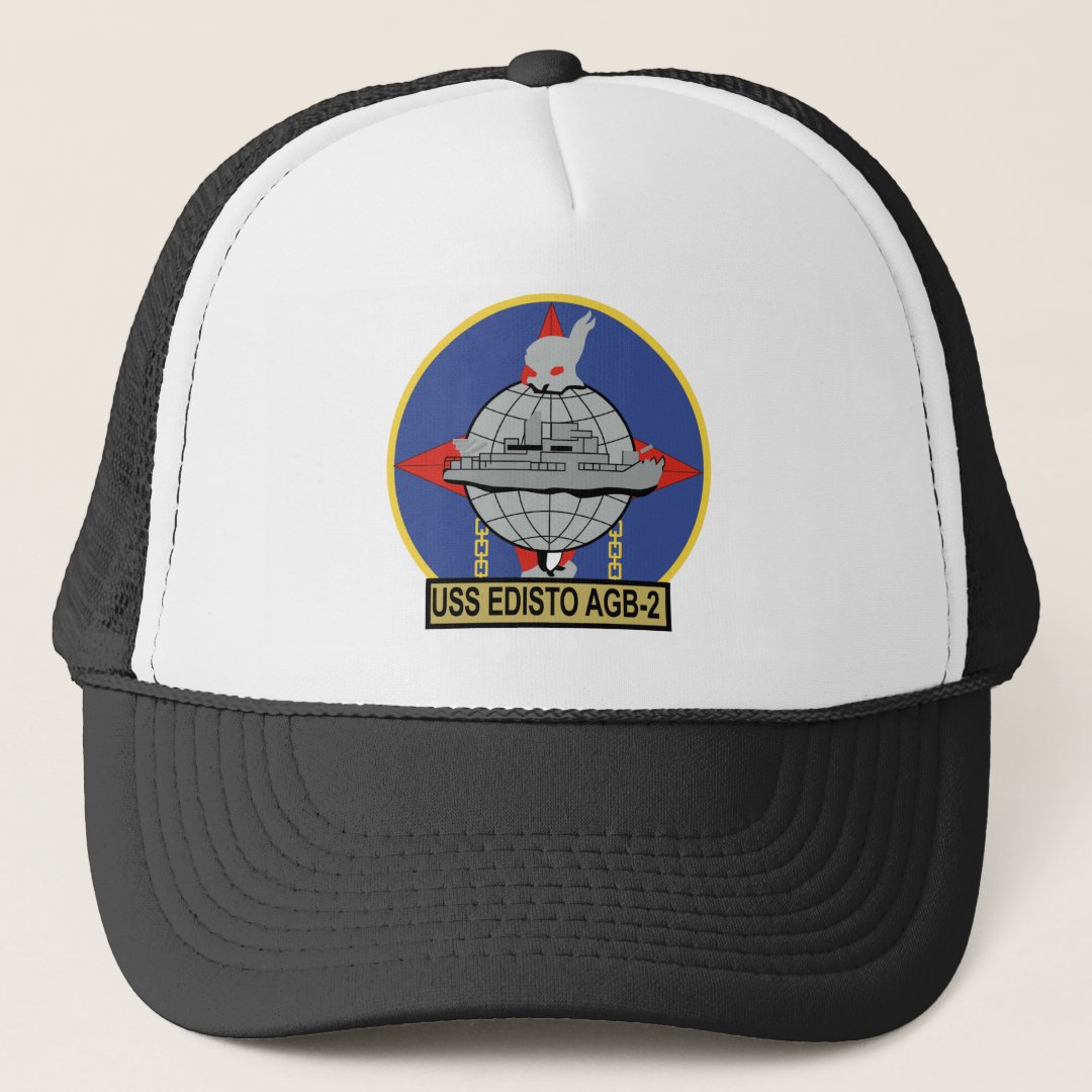 USCG USS EDISTO AGB-2 Wind class ICEBREAKER Milita Trucker Hat | Zazzle