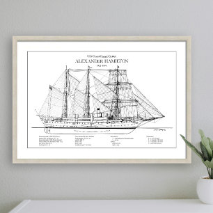 USCGC Alexander Hamilton wix-272 - SBD Photo Print