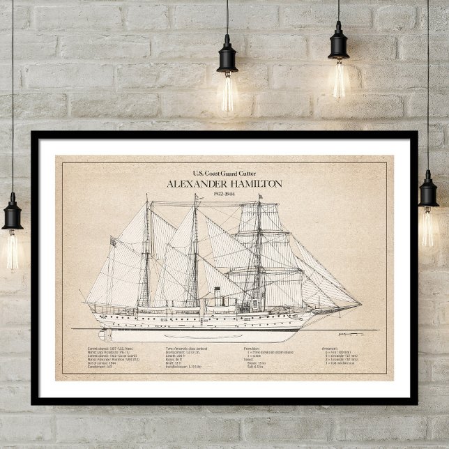 USCGC Alexander Hamilton wix-272 - SBD Poster (Creator Uploaded)