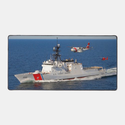 USCGC BERTHOLF with HC_144 and MH_65D   Desk Mat