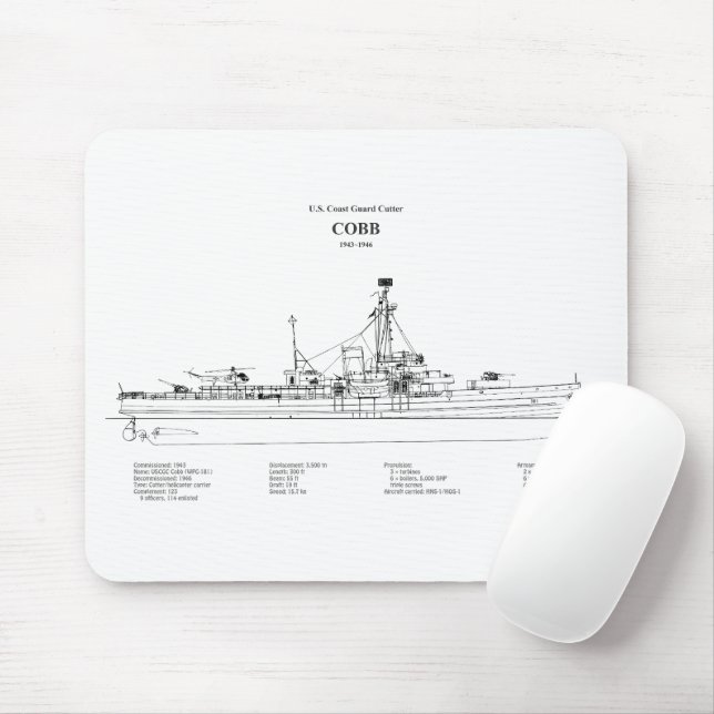 USCGC Cobb wpg-181 - BD Mouse Pad (With Mouse)