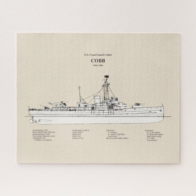 USCGC Cobb wpg-181 - SBD Jigsaw Puzzle (Horizontal)