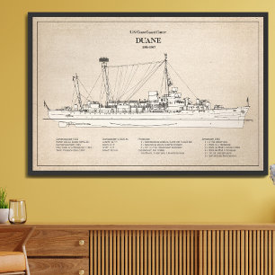 USCGC Duane wpg-33 - SBD Framed Art