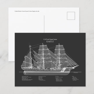 USCGC Eagle wix-327 – PD Postcard