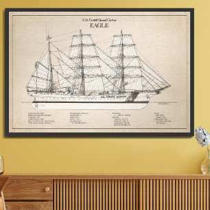 USCGC Eagle wix-327 - SBD Framed Art