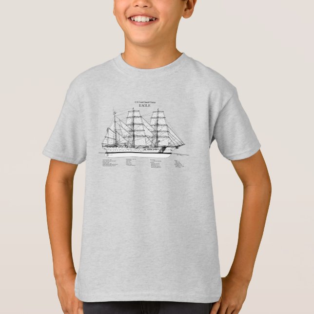 USCGC Eagle wix-327 - SBD T-Shirt (Front)