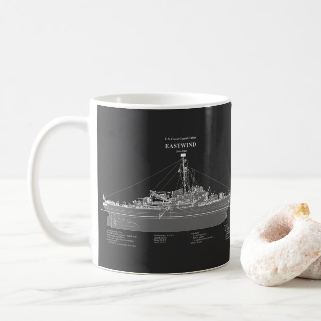 USCGC Eastwind wagb-279 – PD Coffee Mug (With Donut)