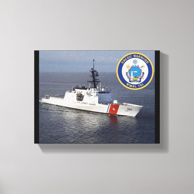 USCGC Waesche (WMSL-751) Canvas Print (Front)