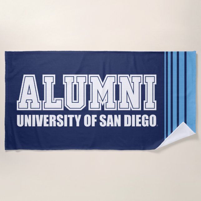 USD | Alumni - Stripes Beach Towel (Front)