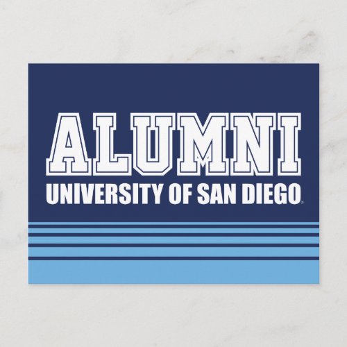 USD  Alumni _ Stripes Postcard