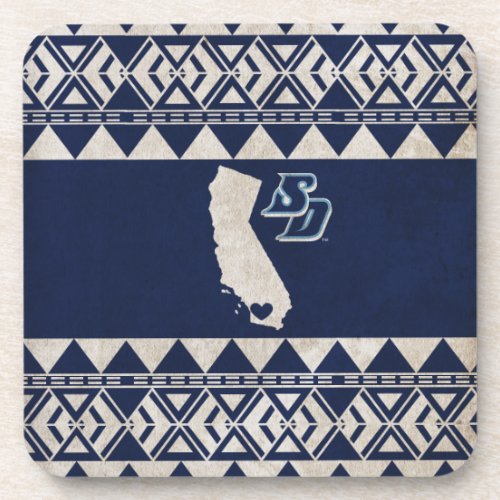 USD  California Tribal Pattern Beverage Coaster