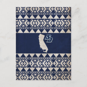 USD   California Tribal Pattern Postcard