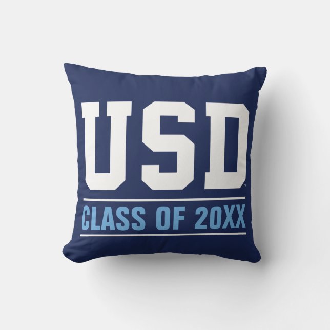 USD | Class Of Throw Pillow (Front)