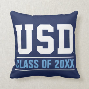 USD Class Of Throw Pillow