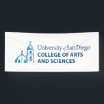 USD College of Arts and Sciences Banner<br><div class="desc">Celebrate your connection to the University of San Diego with this official College of Arts and Sciences design. Featuring the university’s iconic blue dome and bell tower illustration alongside bold text that reads “University of San Diego College of Arts and Sciences, ” this design showcases pride and school spirit. Perfect...</div>