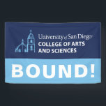 USD College of Arts and Sciences Banner<br><div class="desc">Celebrate your connection to the University of San Diego with this official College of Arts and Sciences design. Featuring the university’s iconic blue dome and bell tower illustration alongside bold text that reads “University of San Diego College of Arts and Sciences, ” this design showcases pride and school spirit. Perfect...</div>