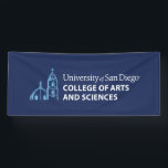USD College of Arts and Sciences Banner<br><div class="desc">Celebrate your connection to the University of San Diego with this official College of Arts and Sciences design. Featuring the university’s iconic blue dome and bell tower illustration alongside bold text that reads “University of San Diego College of Arts and Sciences, ” this design showcases pride and school spirit. Perfect...</div>