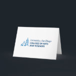 USD College of Arts and Sciences Card<br><div class="desc">Celebrate your connection to the University of San Diego with this official College of Arts and Sciences design. Featuring the university’s iconic blue dome and bell tower illustration alongside bold text that reads “University of San Diego College of Arts and Sciences, ” this design showcases pride and school spirit. Perfect...</div>