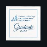 USD | College of Arts and Sciences | Graduation Napkins<br><div class="desc">Check out these officially licensed University of San Diego College of Arts and Sciences designs! Get all the latest University of San Diego College of Arts and Sciences gear here. All of these Zazzle products are customizable with your class year, name, and club. These products make perfect gifts for the...</div>