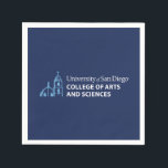 USD College of Arts and Sciences Napkins<br><div class="desc">Celebrate your connection to the University of San Diego with this official College of Arts and Sciences design. Featuring the university’s iconic blue dome and bell tower illustration alongside bold text that reads “University of San Diego College of Arts and Sciences, ” this design showcases pride and school spirit. Perfect...</div>